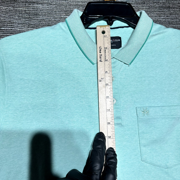 Crimsoune Club Polo Shirt Men's L Green Mint Short Sleeve Golf - Picture 6 of 12